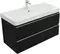 Мебель для ванной подвесная «Aquanet» Вега 100 чёрная, фотография №7