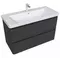 Мебель для ванной подвесная «Aquanet» Эмбер 105 чёрный матовый, фотография №7 Мебель для ванной подвесная «Aquanet» Эмбер 105 чёрный матовый, фотография №7