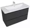Мебель для ванной подвесная «Aquanet» Эмбер 80 чёрный матовый, фотография №7 Мебель для ванной подвесная «Aquanet» Эмбер 80 чёрный матовый, фотография №7
