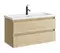 Мебель для ванной подвесная «Aqwella» Astrid 100 дуб Давос, картинка №2