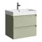 Мебель для ванной подвесная «Aqwella» Geometria 65 шалфей зелёный, картинка №2