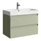 Мебель для ванной подвесная «Aqwella» Geometria 81 с ящиками шалфей зелёный, картинка №2