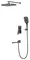 Душевая система «Belbagno» DUE-VDSET-GM оружейная сталь, картинка №2
