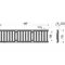 Дренажный канал «AlcaPlast» Profi (C250) AVZ103-R202 L100см с рамой из оцинкованной стали чёрный , картинка №2