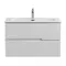 Мебель для ванной подвесная «Cezares» Duet-N 80 Ясень Белый Софт, фотография №3