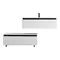 Мебель для ванной подвесная «Cezares» Slider 100 Bianco Opaco, изображение №8