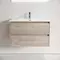Мебель для ванной подвесная «Sancos» Libra 90 дуб галифакс натуральный, изображение №4