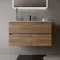 Мебель для ванной подвесная «Sancos» Urban 90 дуб галифакс натуральный, картинка №2