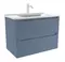 Мебель для ванной подвесная «ZOV» Дион 80 пепельно-синий, картинка №2