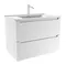 Мебель для ванной подвесная «ZOV» Дион 60 белая матовая, картинка №2
