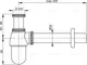 Сифон для раковины «AlcaPlast» A431 хром, фотография №3