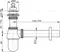 Сифон для раковины «AlcaPlast» A437 хром, фотография №3