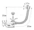 Сифон для ванны слив-перелив «AlcaPlast» A51BM перелив 57 см белый полуавтомат, фотография №3