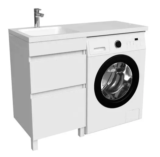 Тумба с раковиной под стиральную машину «Iddis» Optima Home 110 с ...