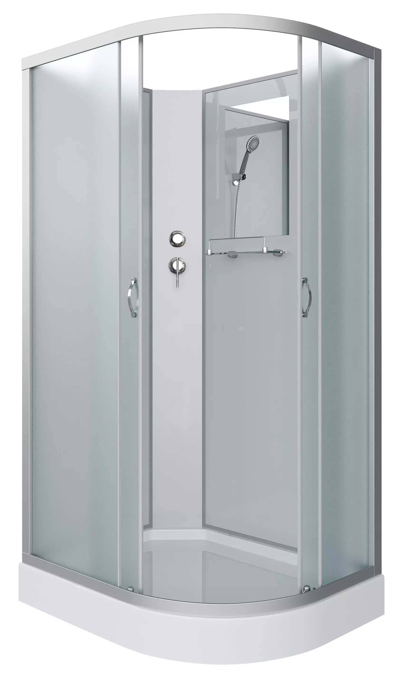Душевая кабина «Niagara» NG-3312-14LBK 120/80 низкий поддон матовая ...