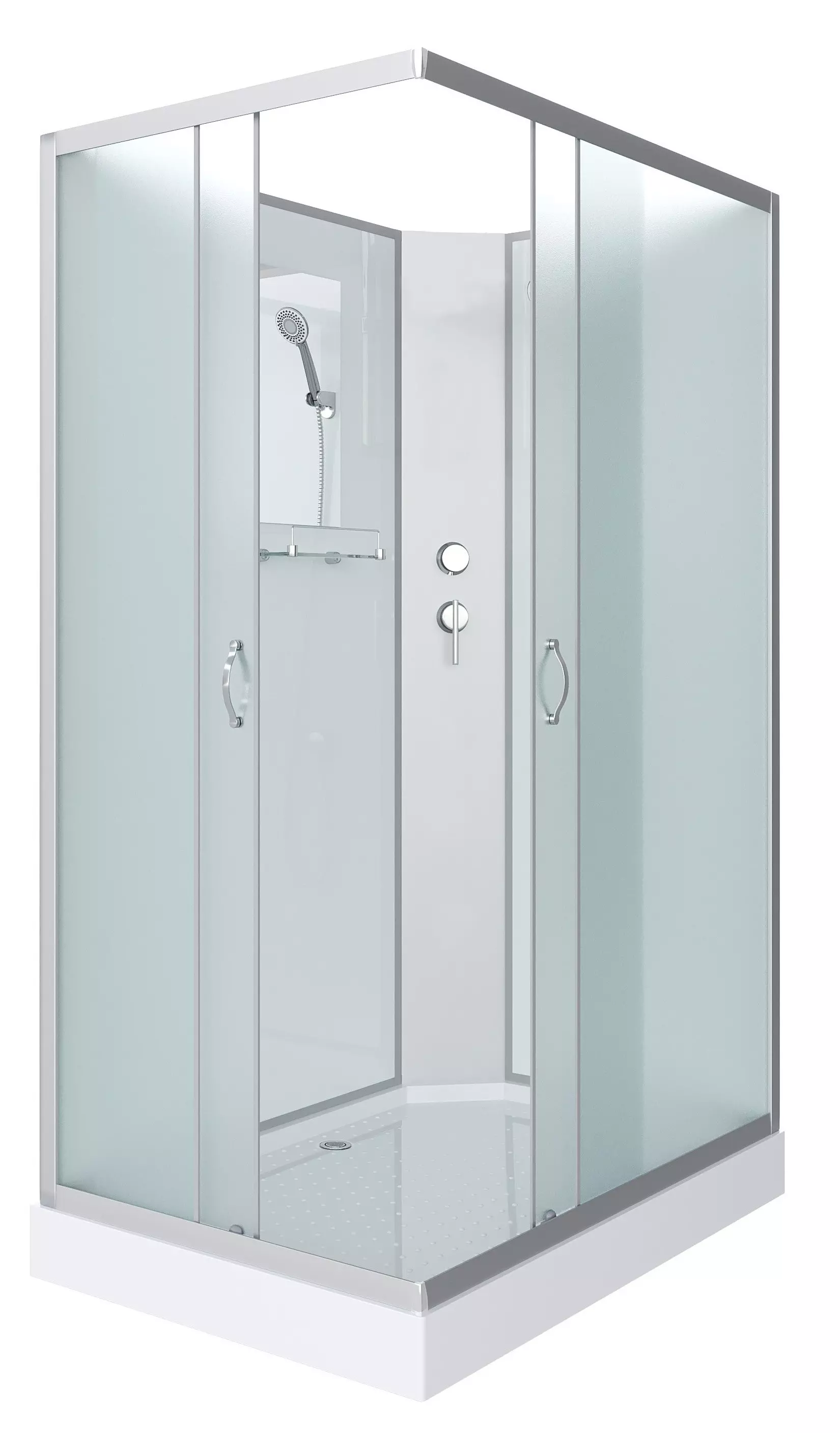 Душевая кабина «Niagara» NG-43285-14QBK 120/80 низкий поддон матовая ...