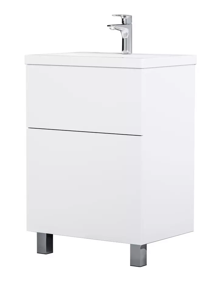 Тумба с раковиной «AM.PM Plus» Gem Plus 60 (Gem 60) белый глянец Москва ...