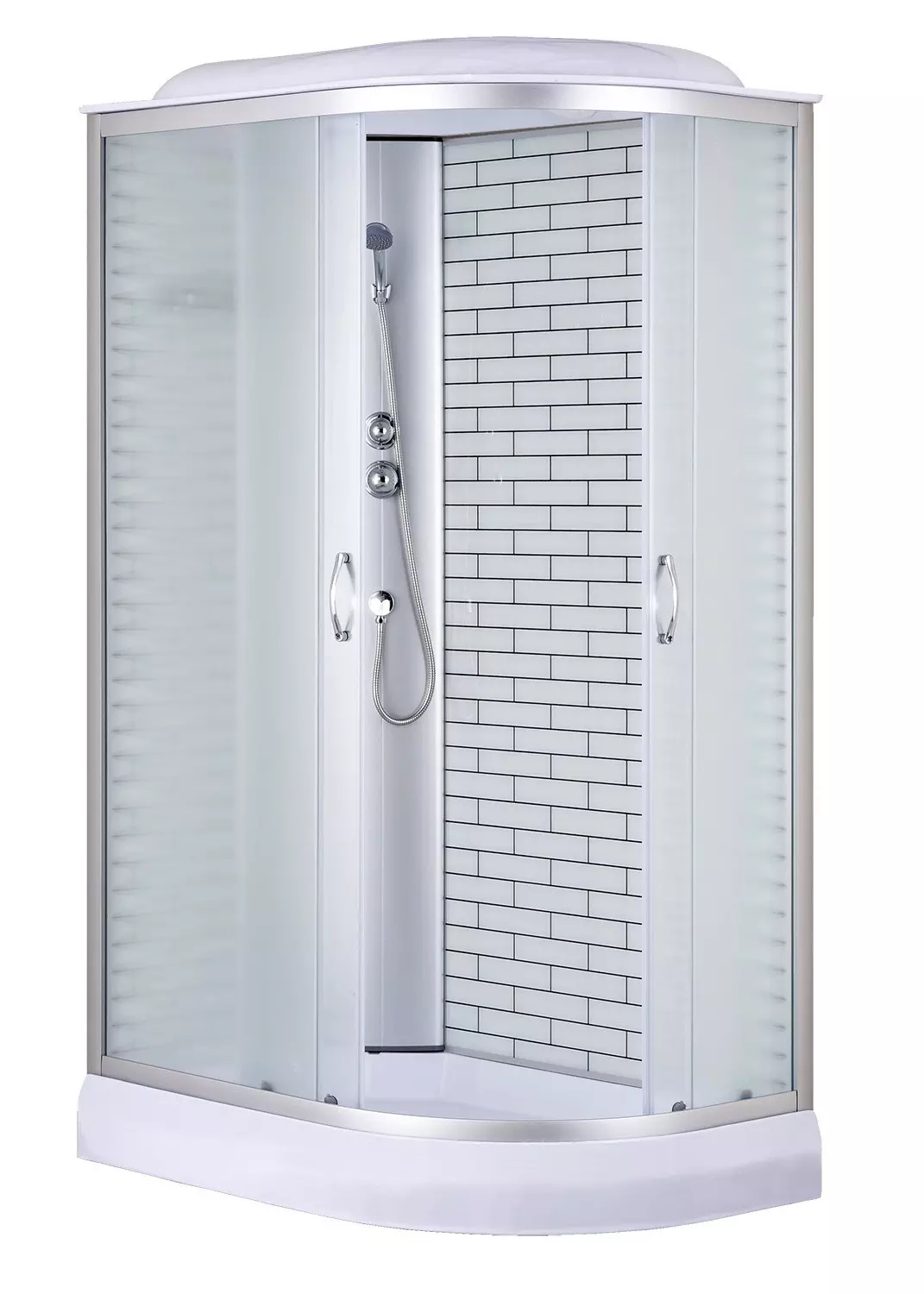 Душевая кабина «Loranto» Sunway CS-66120-13L FW 120/80 низкий поддон ...