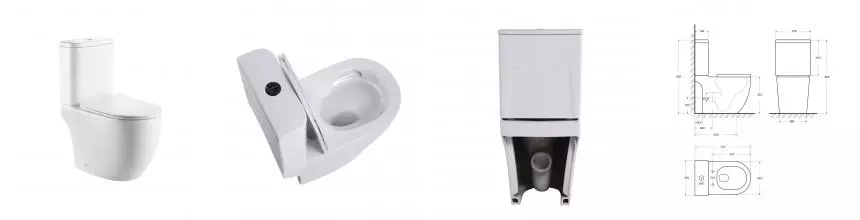 Унитаз-компакт Art&Max PARMA AM6089CPRVOTSC