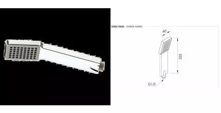 Ручной душ Remer 317SQX