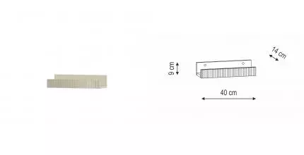 Полка 40 см Onsen Niwa 71-MN-040-M15-V15, песочный