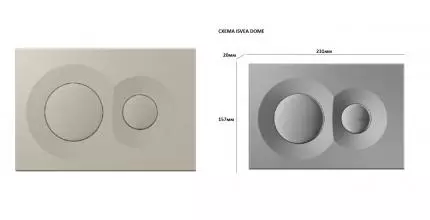 Кнопка ISVEA Dome для инсталляции Durezza, 54DM0106I, матовый слоновая кость · Isvea, 54DM0106I Кнопка ISVEA Dome для инсталляции Durezza, 54DM0106I, матовый слоновая кость · Isvea, 54DM0106I