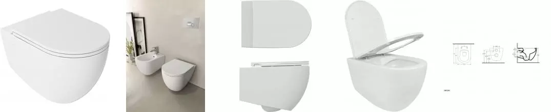 Унитаз подвесной ISVEA Infinity, 10NF02001, глянцевый белый · Isvea, 10NF02001