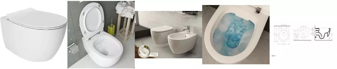 Унитаз подвесной ISVEA Sentimenti Neo, 10AR02010, глянцевый белый · Isvea, 10AR02010