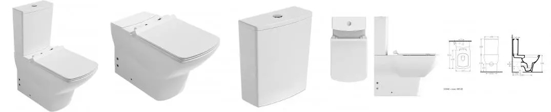 Чаша напольного унитаза ISVEA Soluzione VI, 10SZ04002, глянцевый белый · Isvea, 10SZ04002