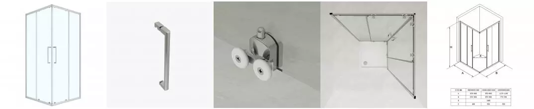 Душевое ограждение Loranto 100x100x190 раздвижная дверь, прозрачное стекло 6 мм, профиль сатин (CS-AB01S-100) Душевое ограждение Loranto 100x100x190 раздвижная дверь, прозрачное стекло 6 мм, профиль сатин (CS-AB01S-100)