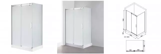 Душевое ограждение Loranto CS-502 1200х800х1975 универсальная ориентация, в комплекте с поддоном, матовое стекло 8мм., профиль хром (CS-502 120-80) Душевое ограждение Loranto CS-502 1200х800х1975 универсальная ориентация, в комплекте с поддоном, матовое стекло 8мм., профиль хром (CS-502 120-80)