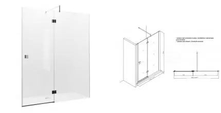 Душевое ограждение Roca Metropolis дверь распашная 1600х1950 прозрачное стекло, профиль хром (MP3416012M) Душевое ограждение Roca Metropolis дверь распашная 1600х1950 прозрачное стекло, профиль хром (MP3416012M)