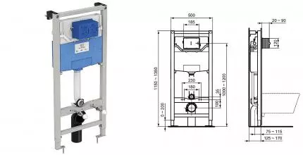 Инсталляция для подвесного унитаза Ideal Standard Prosys (R0204промо) Инсталляция для подвесного унитаза Ideal Standard Prosys (R0204промо)