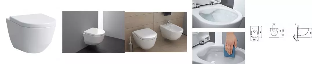 Унитаз подвесной Laufen PRO Rimlless с глубоким смыванием, безободковый (8.2096.6.000.000.1)