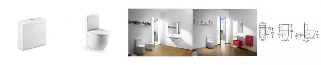 Бачок Roca MERIDIAN-N, нижний подвод, двойной слив 3/4,5л (7.3412.4.200.0)