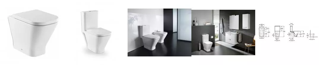 Низ к унитазу Roca GAP горизонтальный выпуск (7.3424.7.700.0)