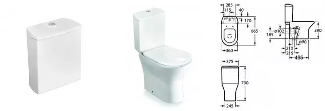 Бачок для унитаза Roca Leon, белый (7.3416.4.900.0)