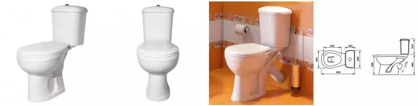 Унитаз-компакт Дора Стандарт, горизонтальный выпуск, с сиденьем, белый (47301130402) Унитаз-компакт Дора Стандарт, горизонтальный выпуск, с сиденьем, белый (47301130402)