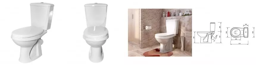 Унитаз-компакт Элисса Оптима Стандарт с сиденьем, белый (43901130302) Унитаз-компакт Элисса Оптима Стандарт с сиденьем, белый (43901130302)