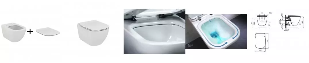 Промо-комплект Ideal Standard Tesi Подвесной унитаз T007901 + Сиденье микролифт T352701 в подарок (ZZ0001) Промо-комплект Ideal Standard Tesi Подвесной унитаз T007901 + Сиденье микролифт T352701 в подарок (ZZ0001)