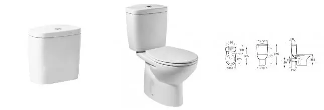 Бачок Roca VICTORIA нижний подвод воды (7.3413.9.Z00.0)