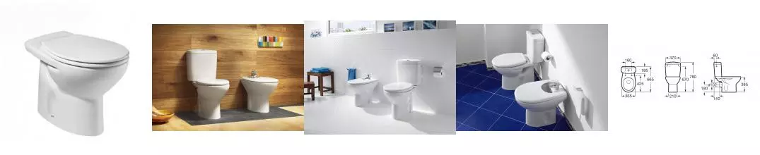 Чаша унитаза напольного Roca Victoria, белый (7.3423.9.900.0)