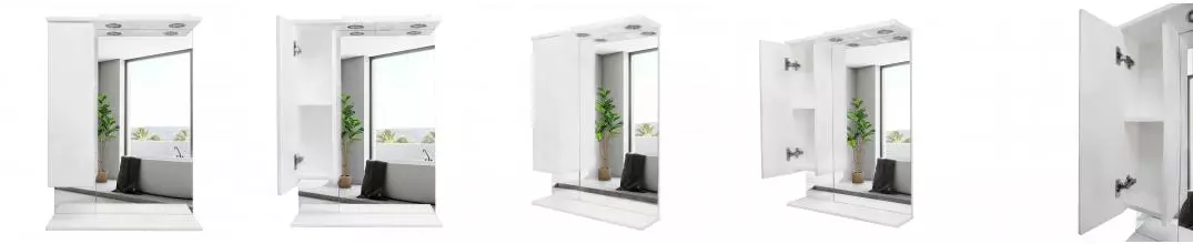 Зеркало-шкаф Эстима 60 левое CS00094630 · Azario, CS00094630