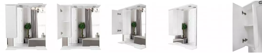 Зеркало-шкаф Эстима 80 левое CS00094632 · Azario, CS00094632