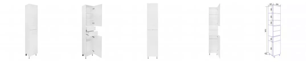 Пенал Эстима 35 напольный правый CS00094555 · Azario, CS00094555