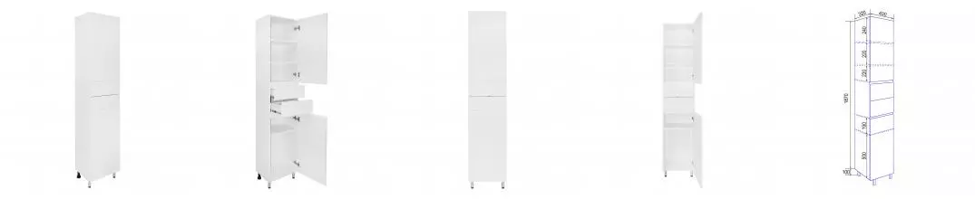 Пенал Эстима 40 напольный правый CS00094559 · Azario, CS00094559