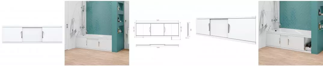 Экран под ванну Onika Лагуна-Эконом 140 белый
