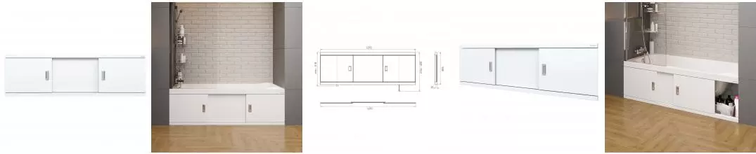 Экран под ванну Onika Монако-Эконом 140 белый