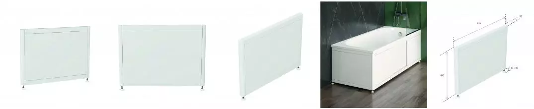 Экран под ванну Onika боковой Нова/Эко 75