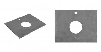 Столешница под раковину Roca Luna 59,6х46,1 из керамогранита, с отверстием под раковину, графит (Z.RU93.0.777.0)